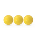 Lot de 3 balles Roberto Sport plastique jaunes