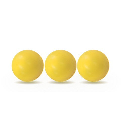 Lot de 3 balles Roberto Sport plastique jaunes