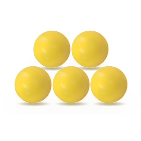 Lot de 5 balles Roberto Sport plastique jaunes