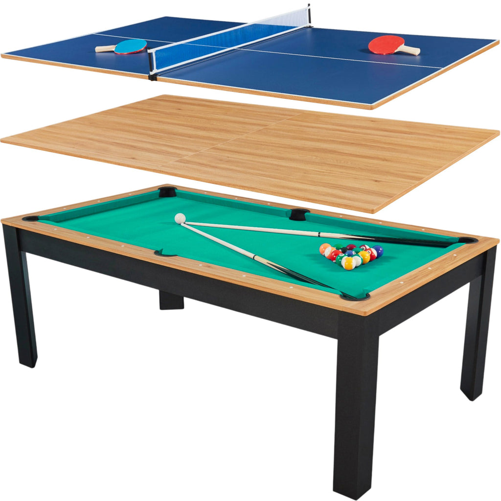 Billard convertible 7FT Prego duo noir et bois