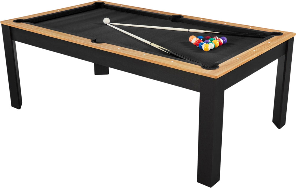 Billard convertible 7FT Prego duo noir et bois