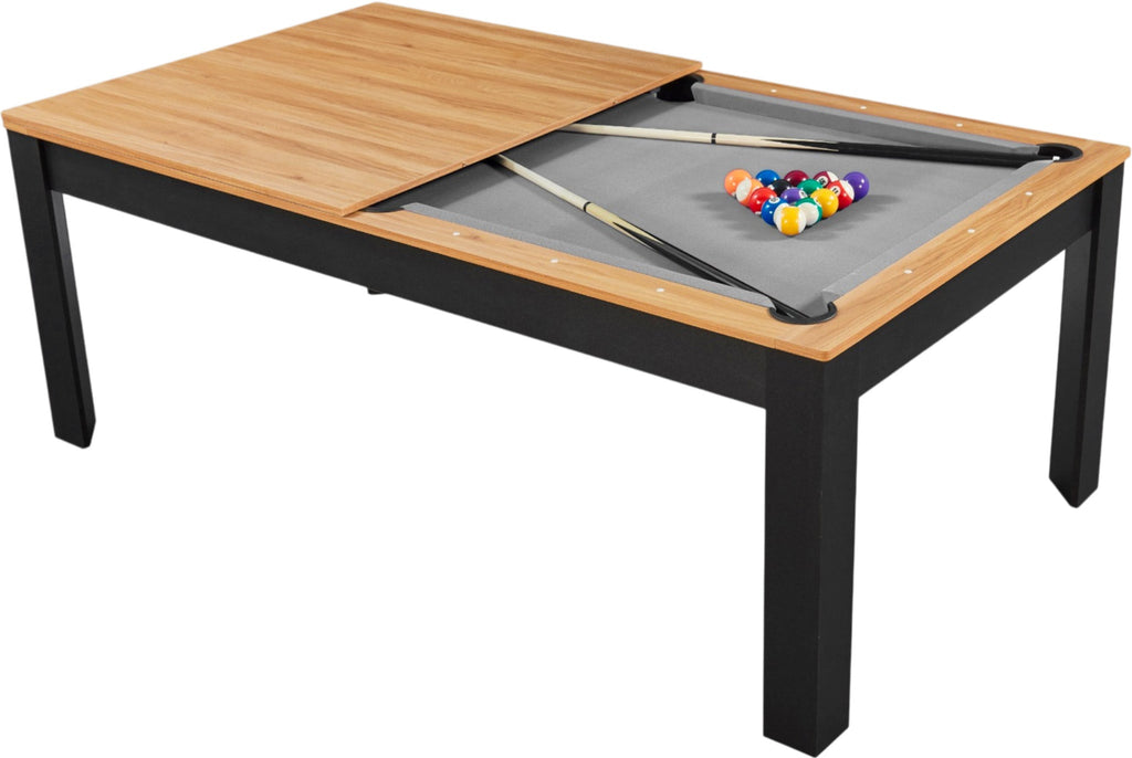 Billard convertible 7FT Prego duo noir et bois