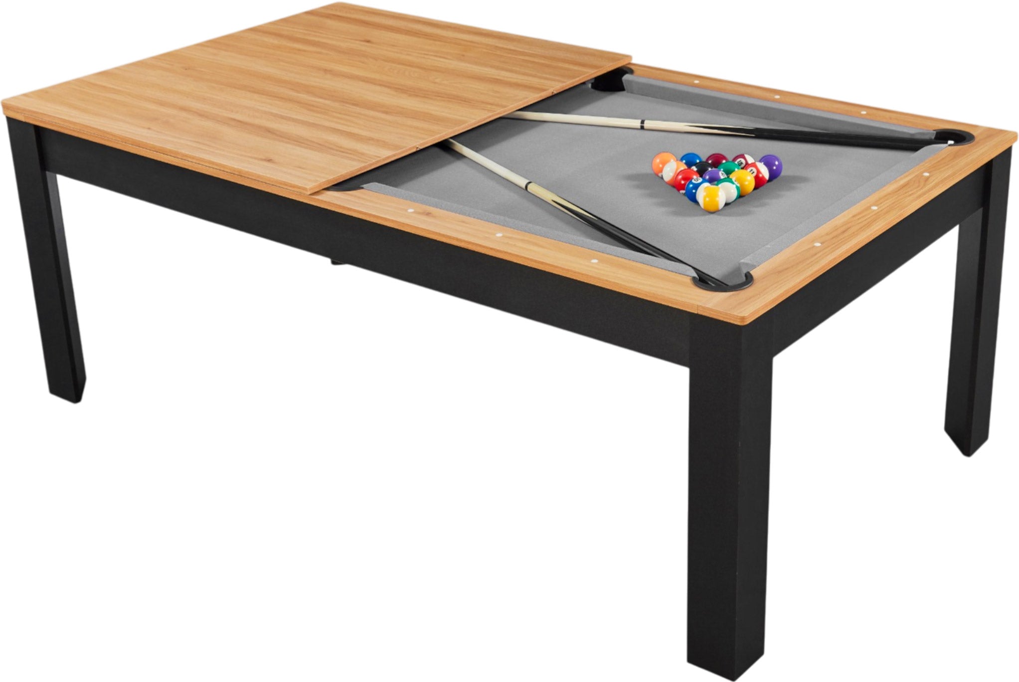 Billard convertible 7FT Prego duo noir et bois