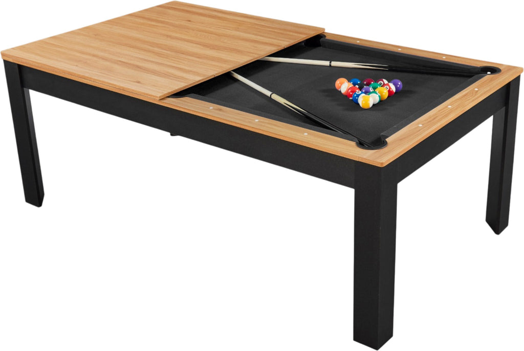 Billard convertible 7FT Prego duo noir et bois