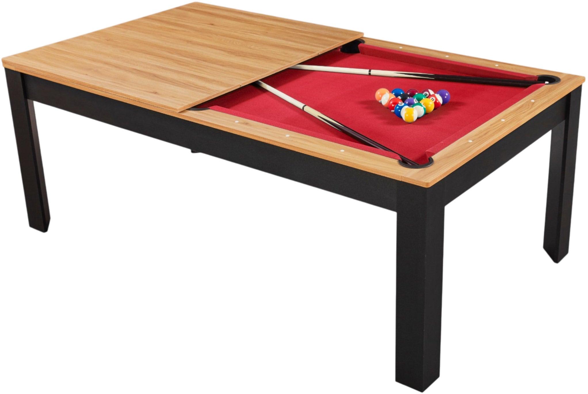 Billard convertible 7FT Prego duo noir et bois
