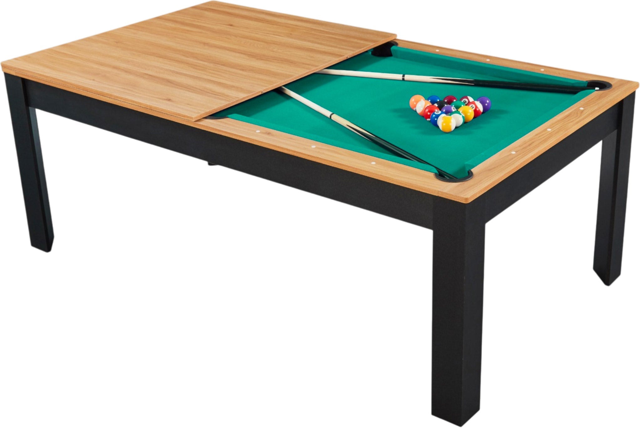 Billard convertible 7FT Prego duo noir et bois