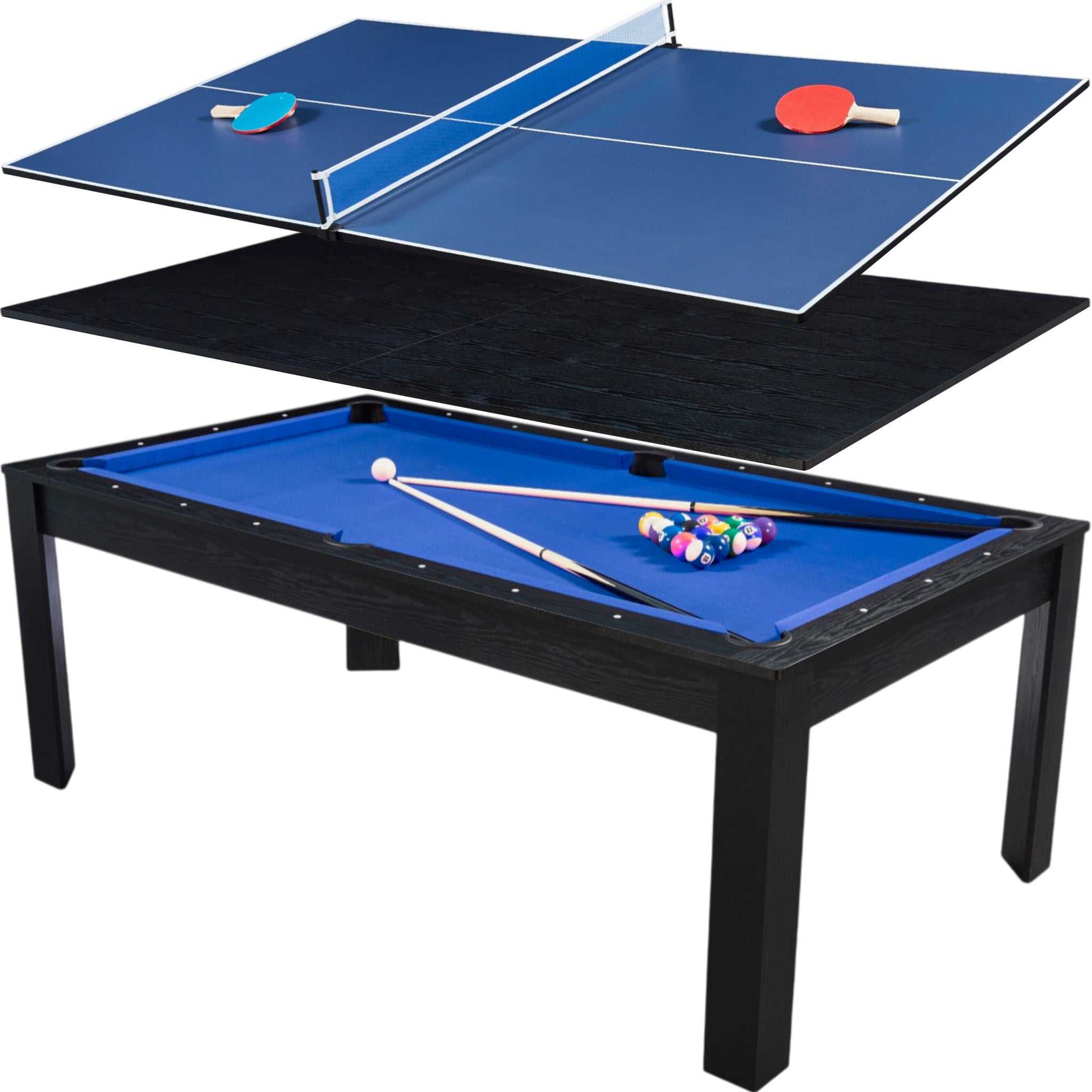 Billard convertible 7FT Prego Bois Noir