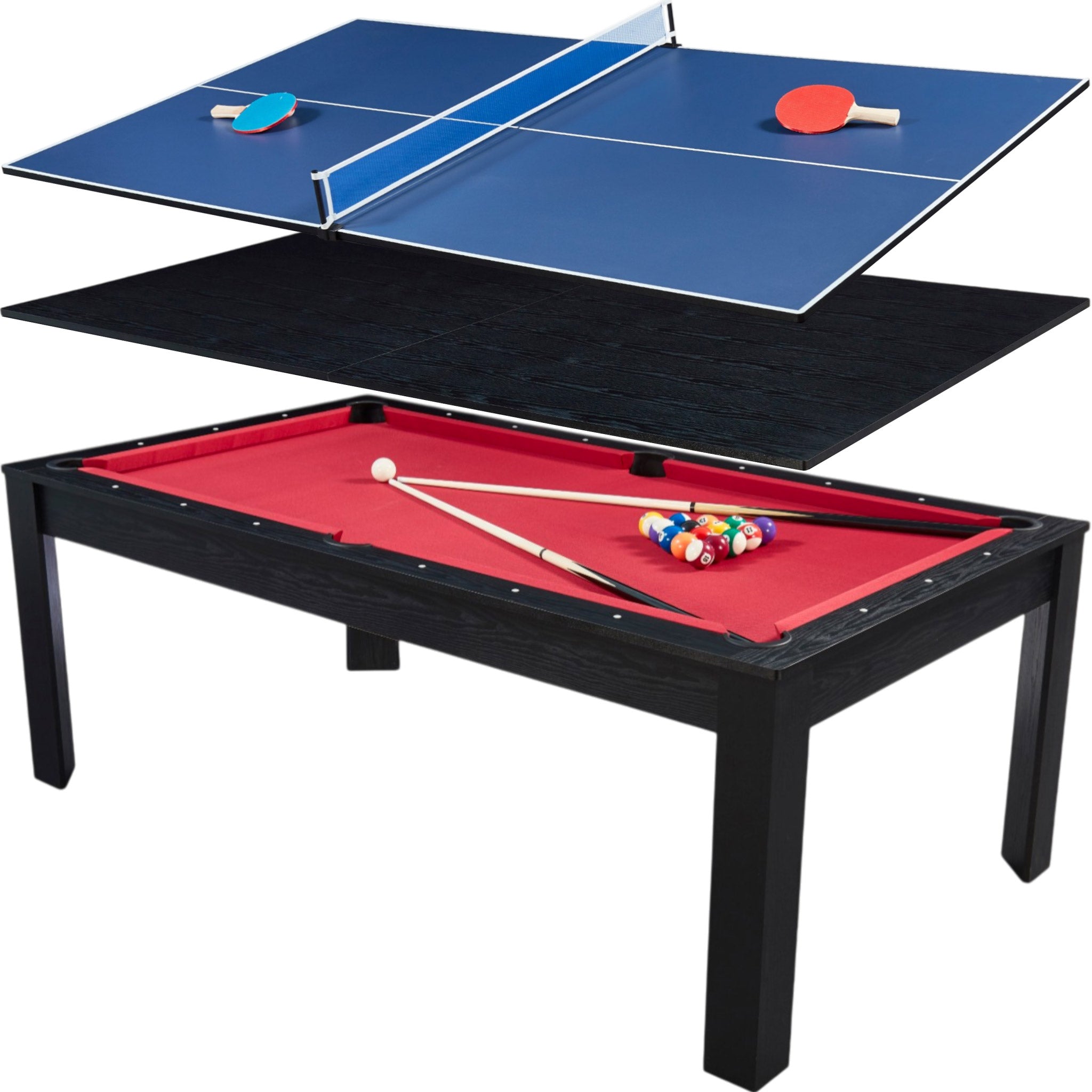 Billard convertible 7FT Prego Bois Noir