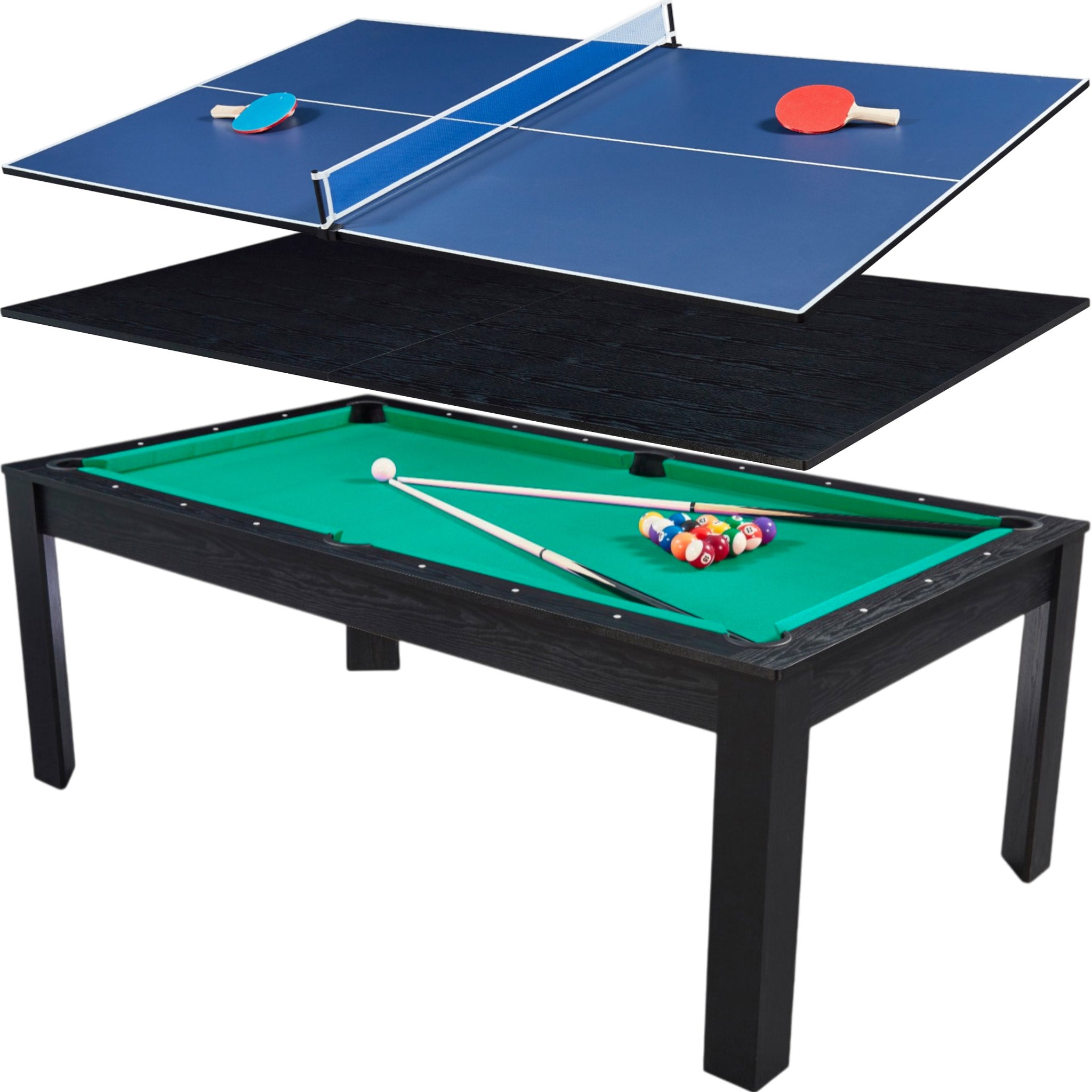 Billard convertible 7FT Prego Bois Noir