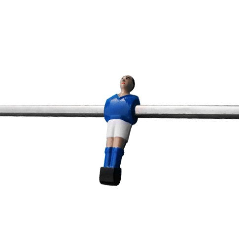 Barre inox Petiot 5 joueurs coulés avec butée bleu