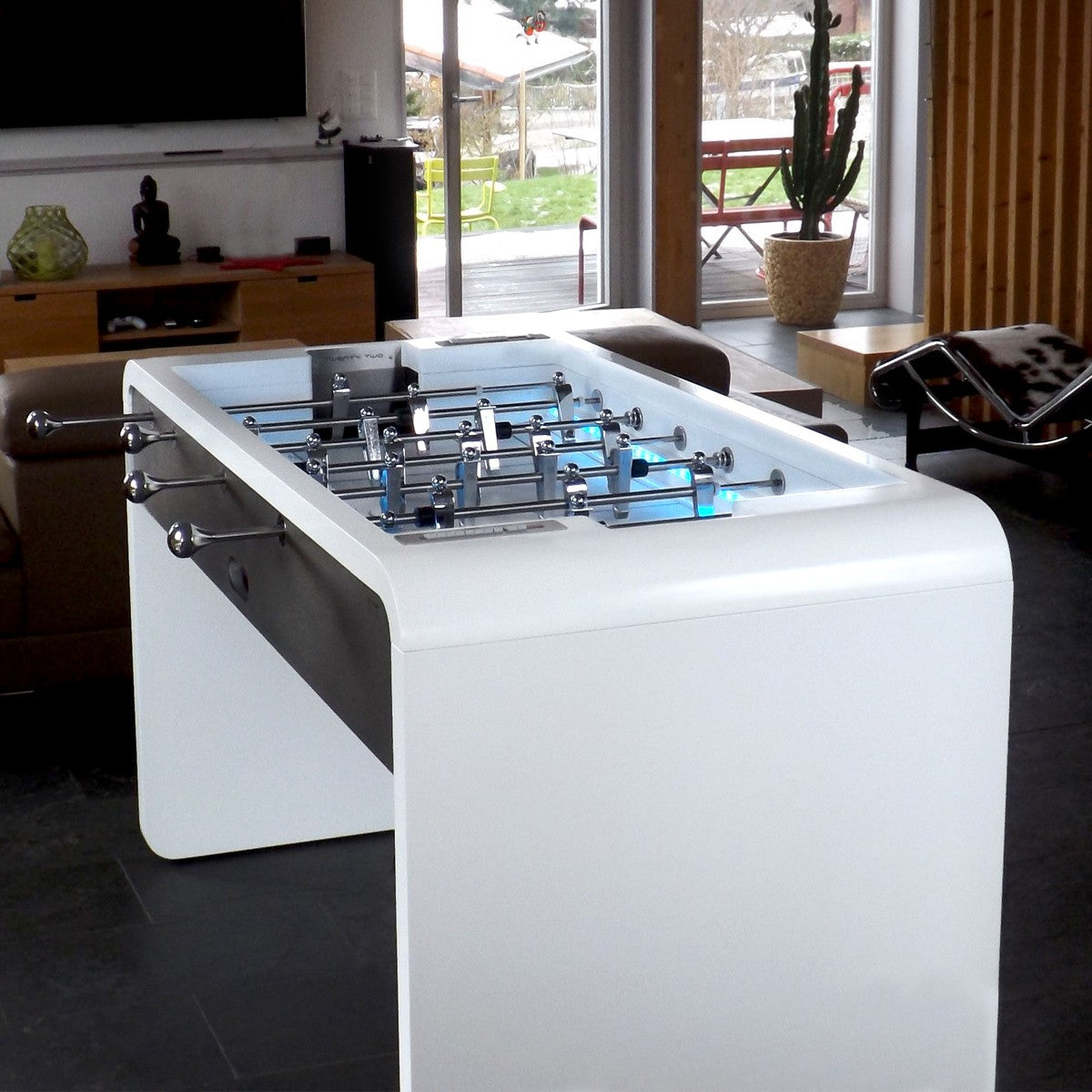 Baby foot by Toulet T 22 blanc et métal