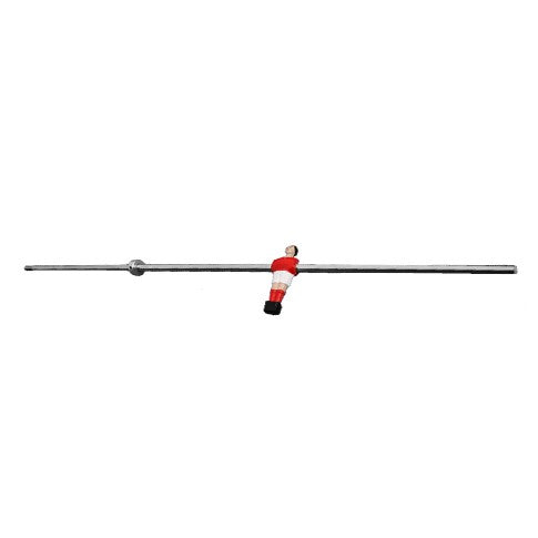 Barre inox Petiot 1 joueur coulé avec butée goal rouge