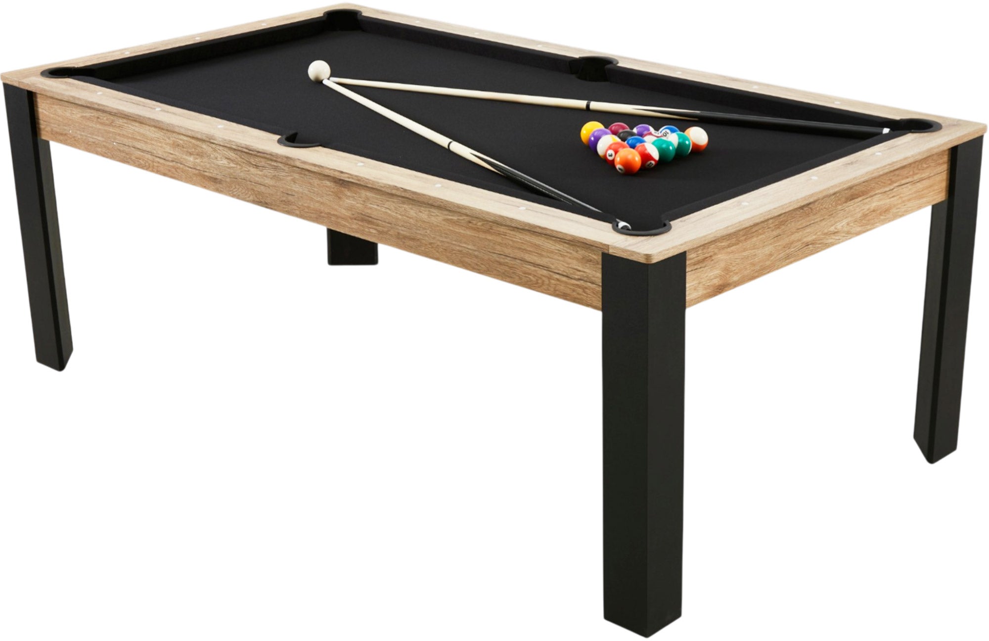 Billard convertible 7FT Prego chêne fumé