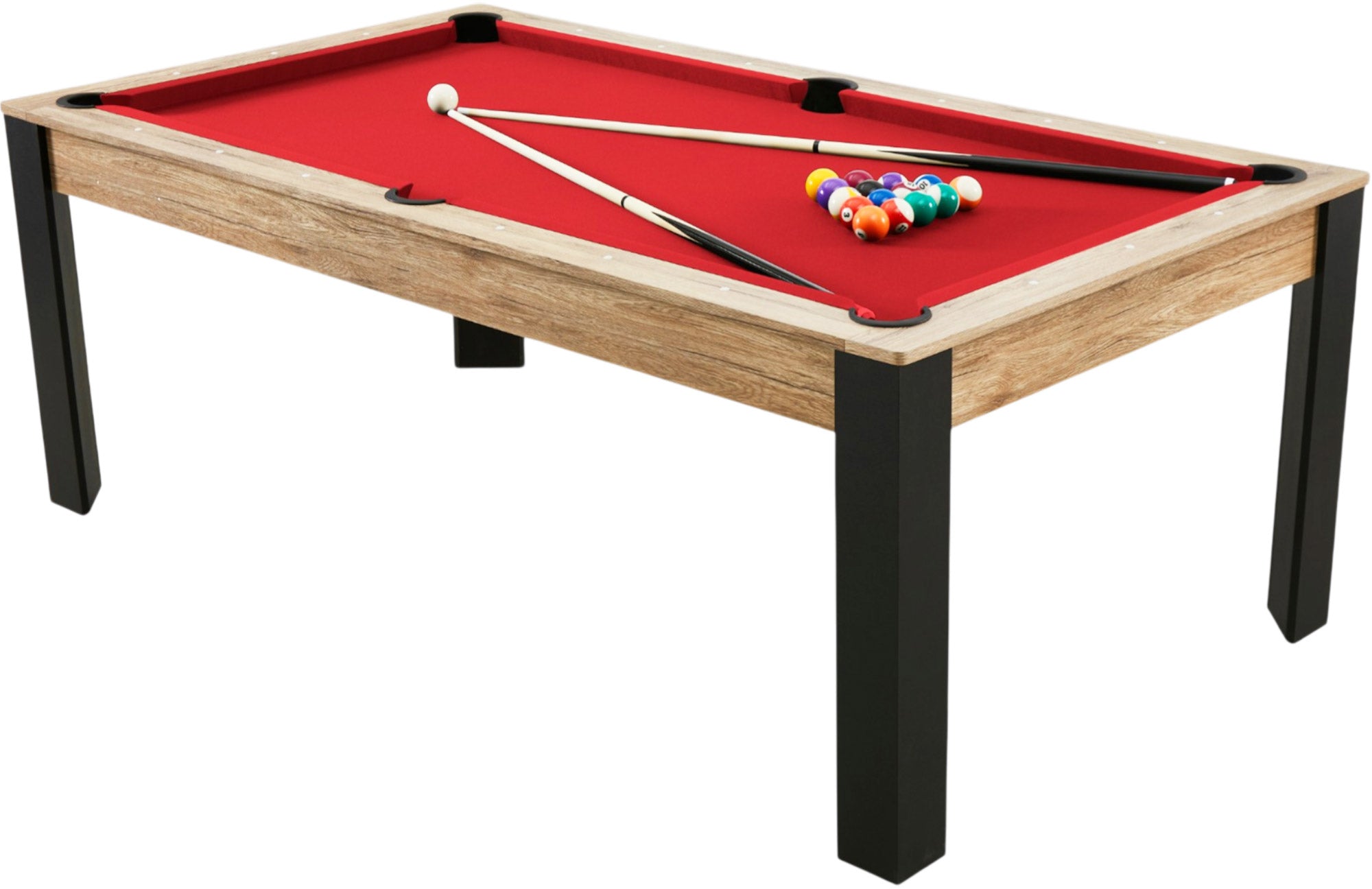 Billard convertible 7FT Prego chêne fumé
