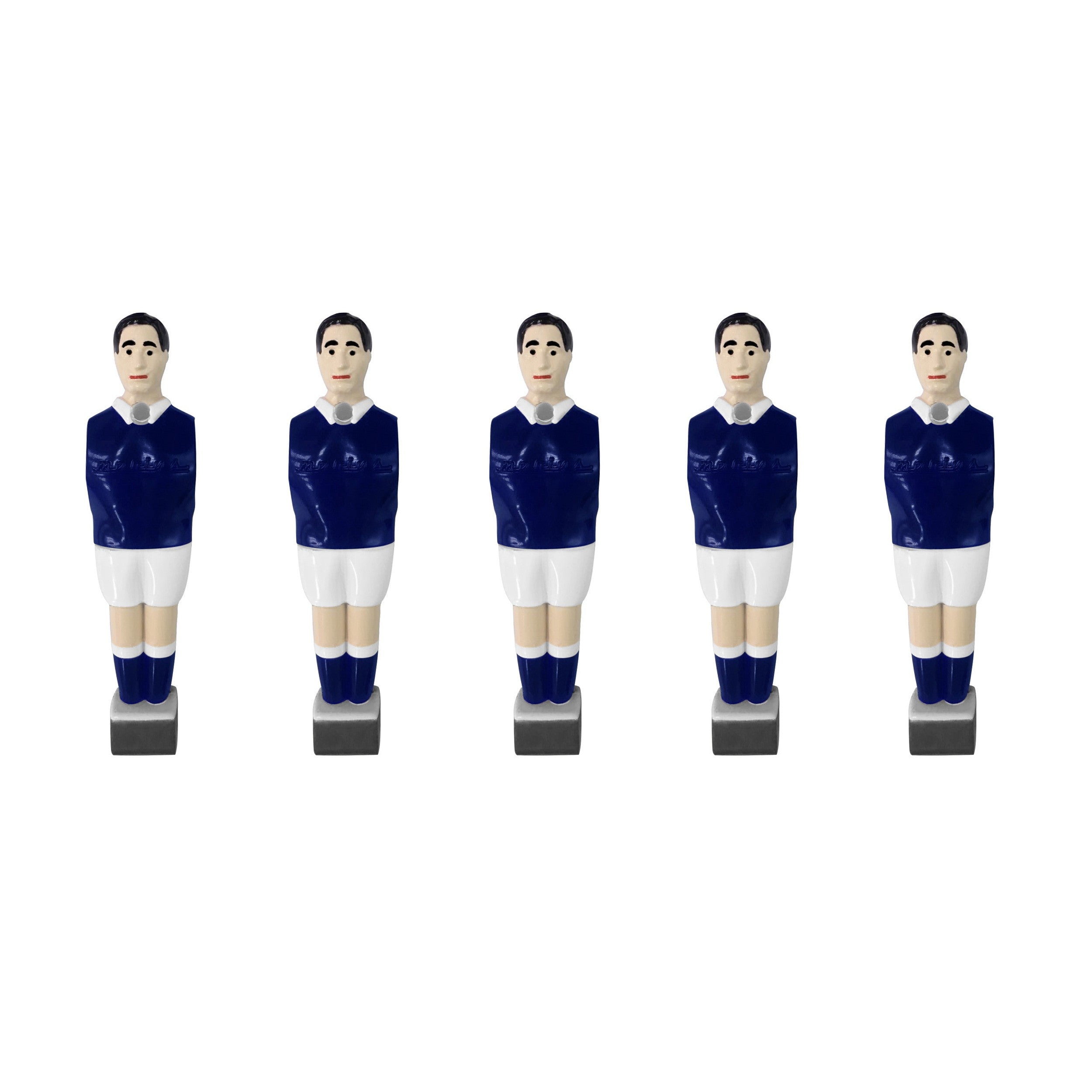 Lot de 11 joueurs Marius bleu foncé et 4 barres Inox