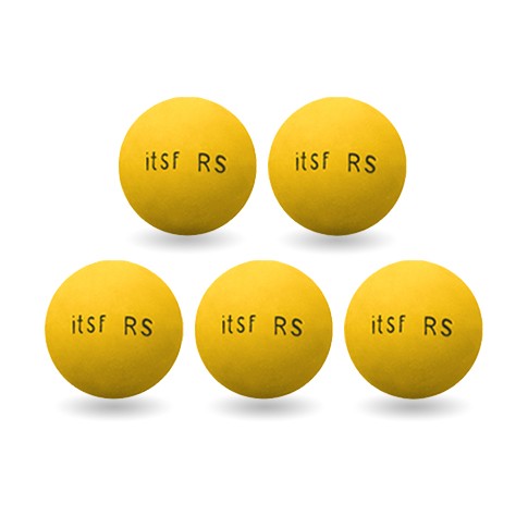 Lot de 5 balles Roberto Sport ITSF jaunes