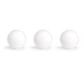 Lot de 3 balles Roberto Sport plastique blanches