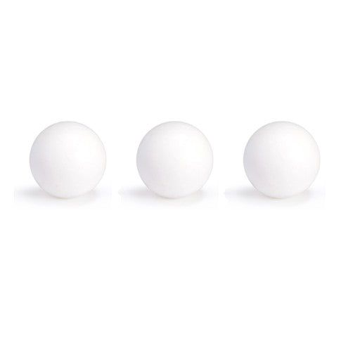 Lot de 3 balles Roberto Sport plastique blanches
