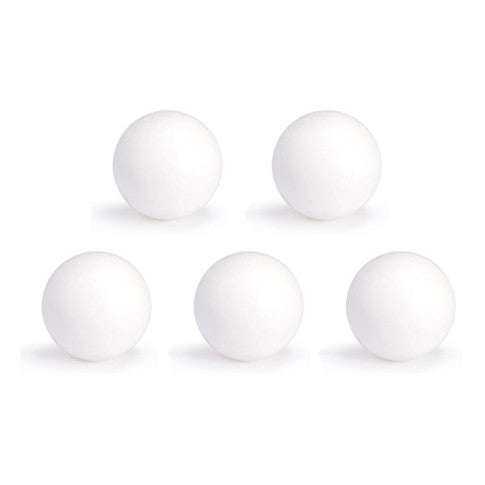Lot de 5 balles Roberto Sport plastique blanches