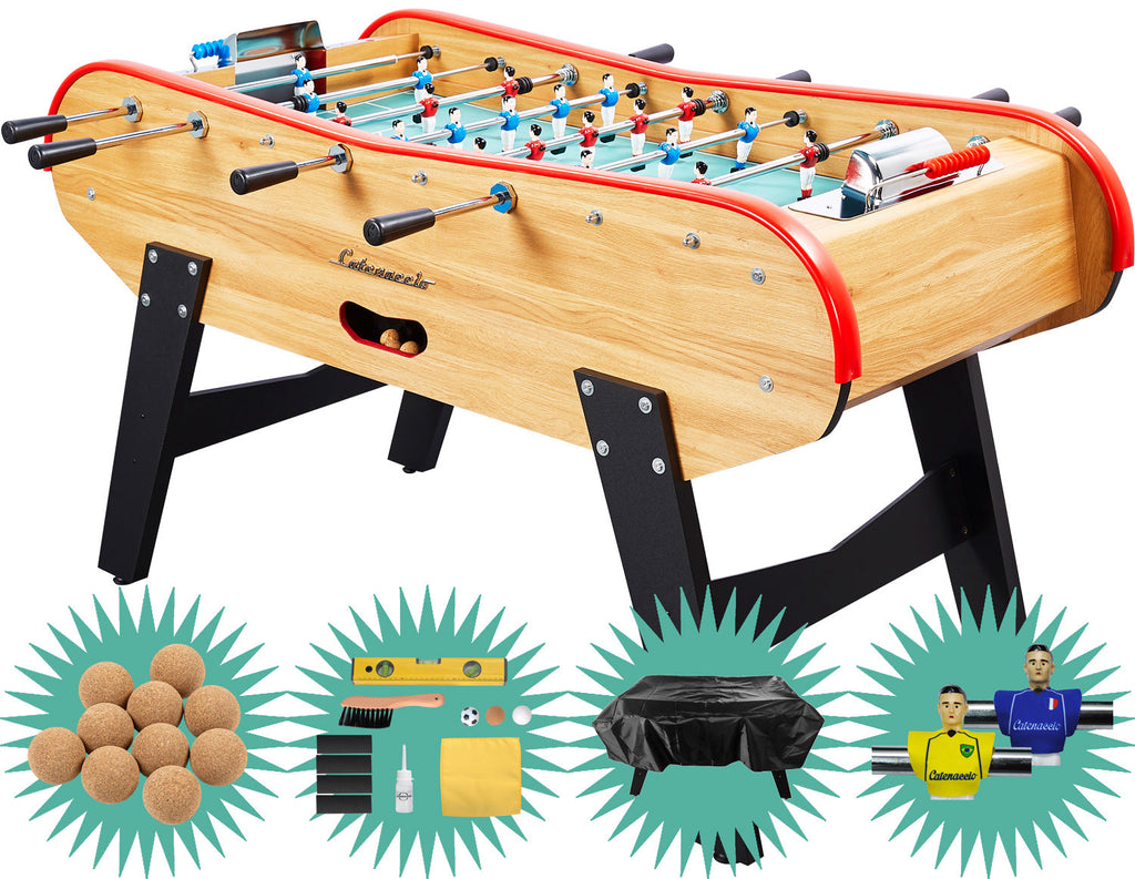 Baby foot Sportivo + Pack Premium (balles+kit entretien+housse+maillots)