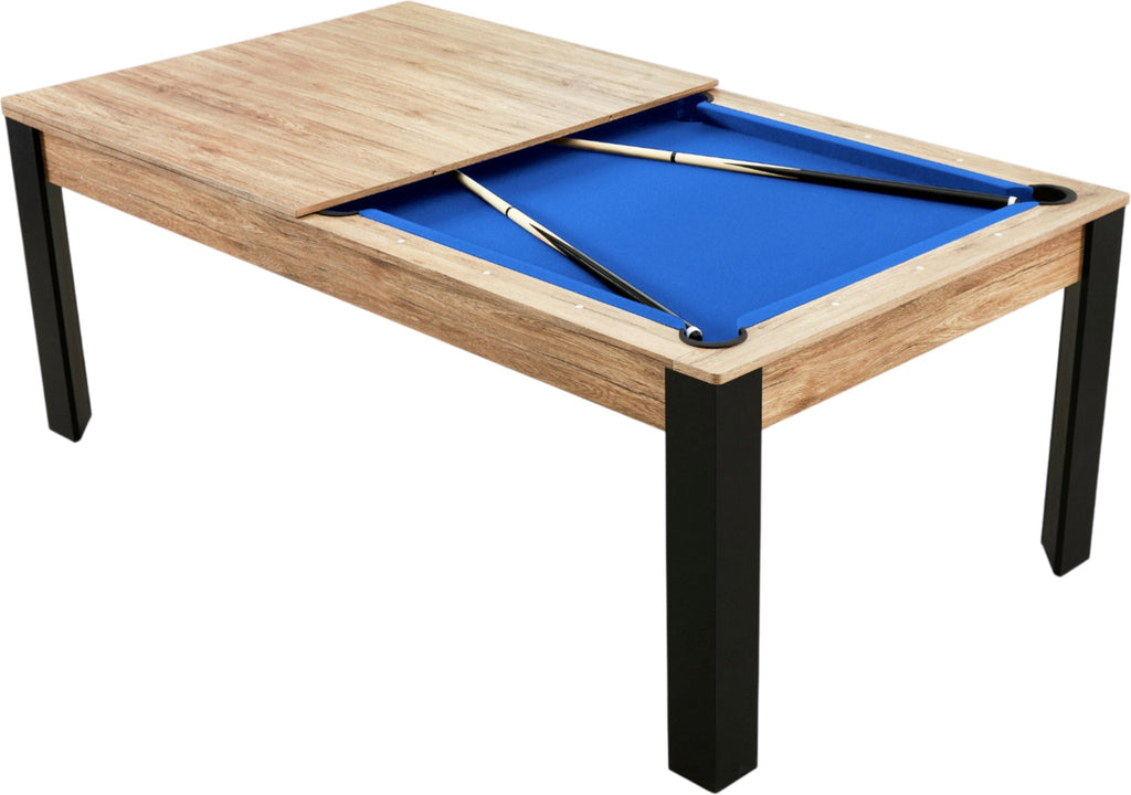 Billard convertible 7FT Prego chêne fumé