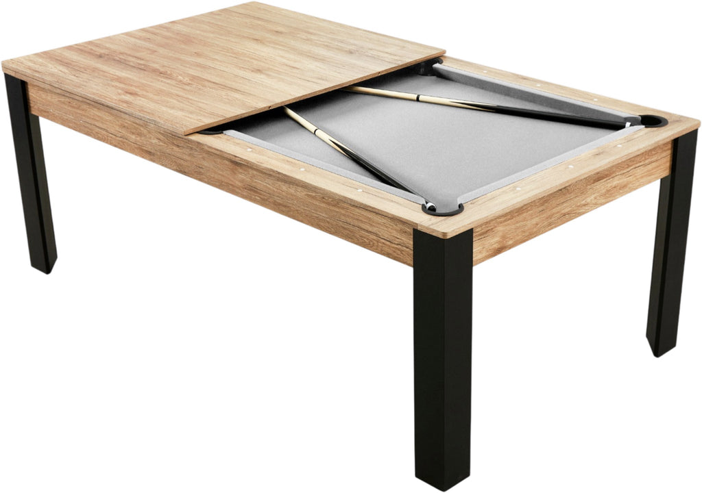Billard convertible 7FT Prego chêne fumé
