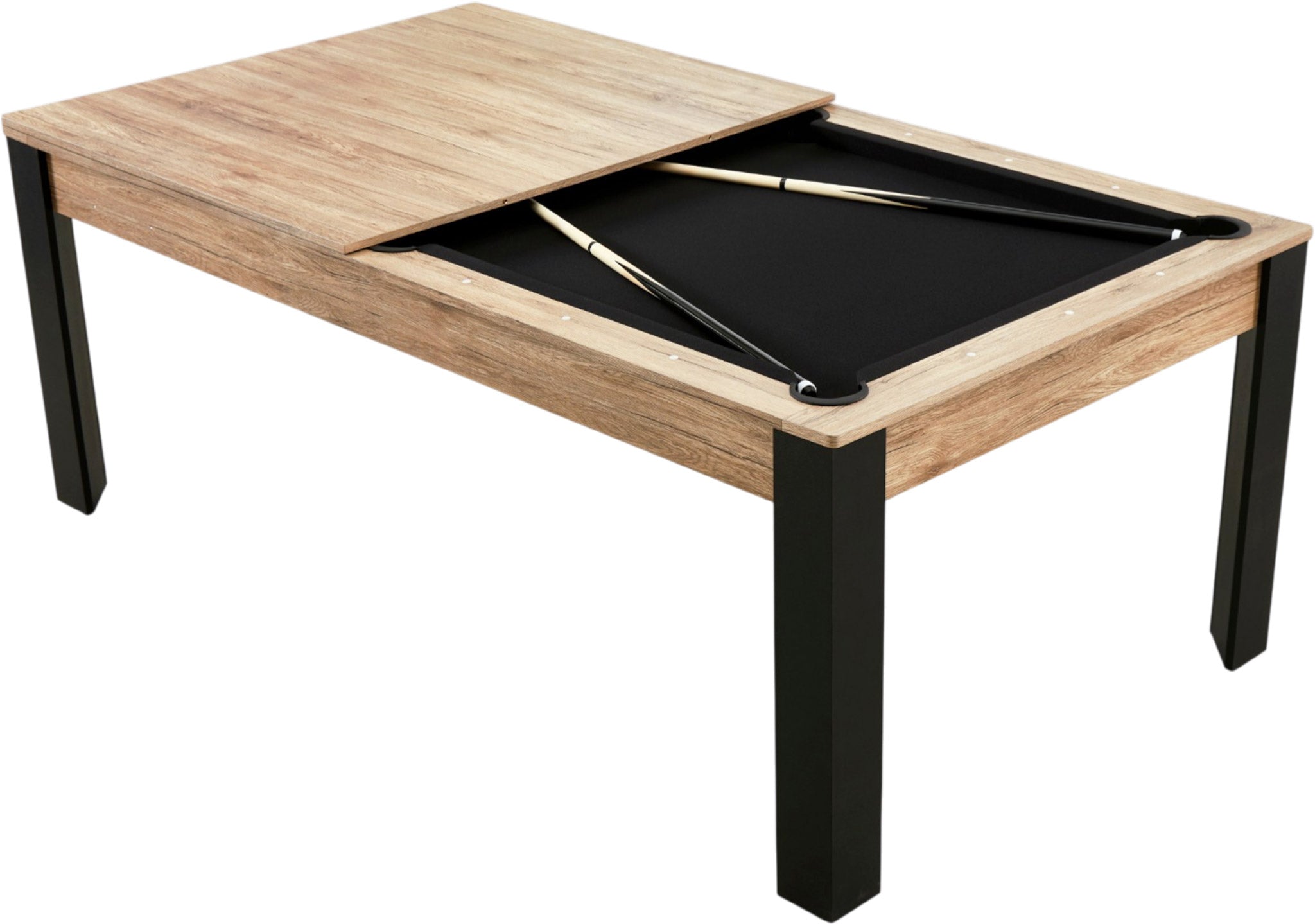 Billard convertible 7FT Prego chêne fumé