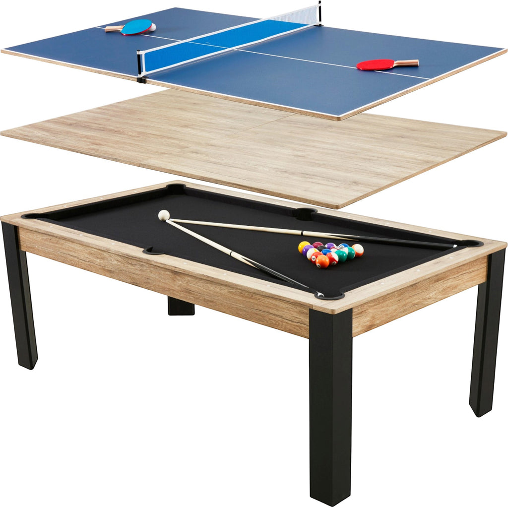 Billard convertible 7FT Prego chêne fumé