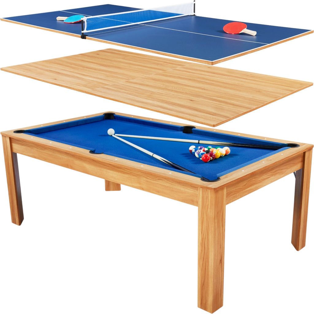 Billard convertible 7FT Prego Bois Clair