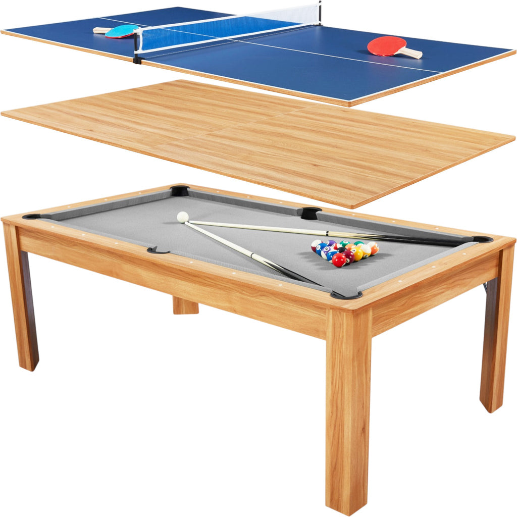 Billard convertible 7FT Prego Bois Clair