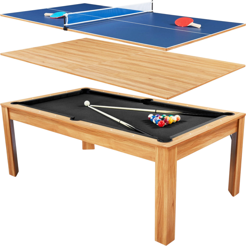 Billard convertible 7FT Prego Bois Clair