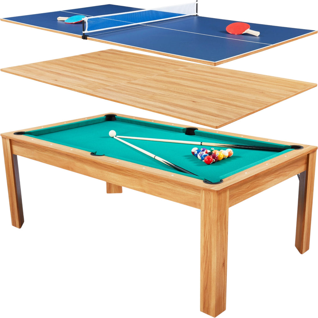 Billard convertible 7FT Prego Bois Clair