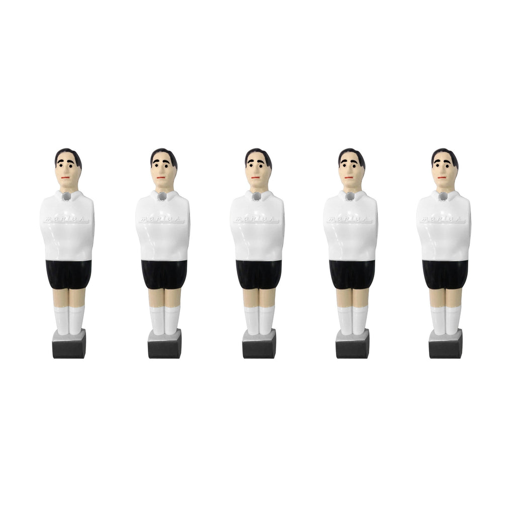Lot de 11 joueurs Marius blancs et 4 barres Inox
